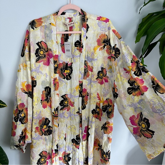 NWT Free People Jorja Floral Duster, Stevie Nicks, Boho Summer - Picture 11 of 16